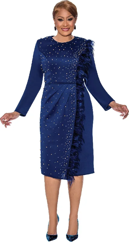 Divine Apparel DCC5151 Long Sleeve Midi Cocktail Dress