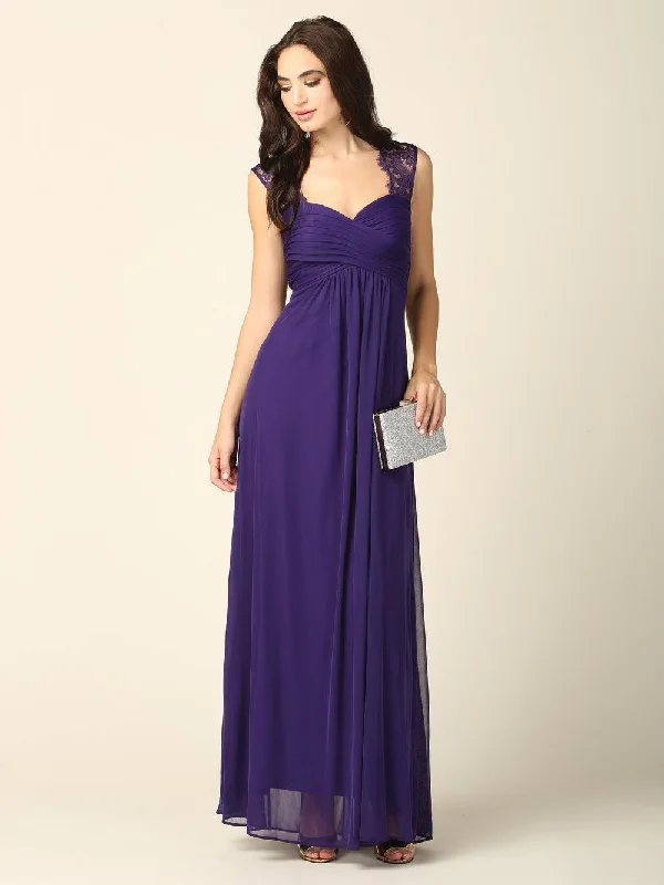 Long Formal Sleeveless Bridesmaids Dress Sale