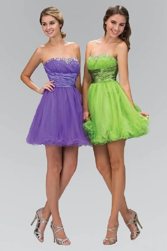 Strapless Prom Short Dress Formal Homecoming