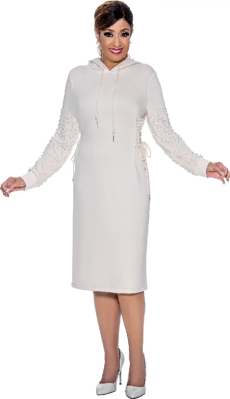 Divine Apparel DCC521 Hoody Midi Dress Long Sleeve