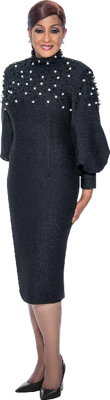 Divine Apparel DCC4841 Fitted Long Sleeve Midi Cocktail Dress