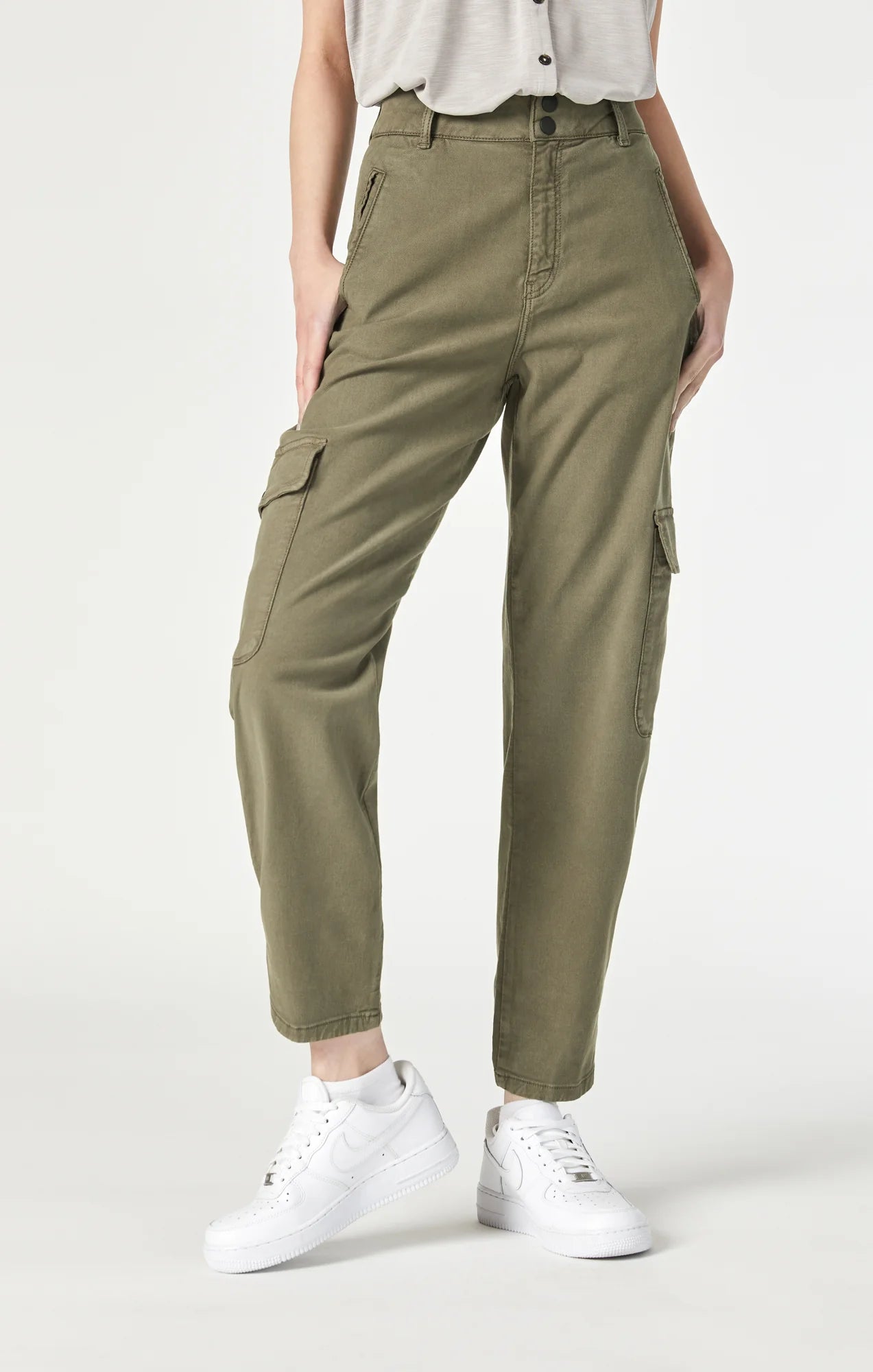 Elsie Luxe Twill Cargo I Capers