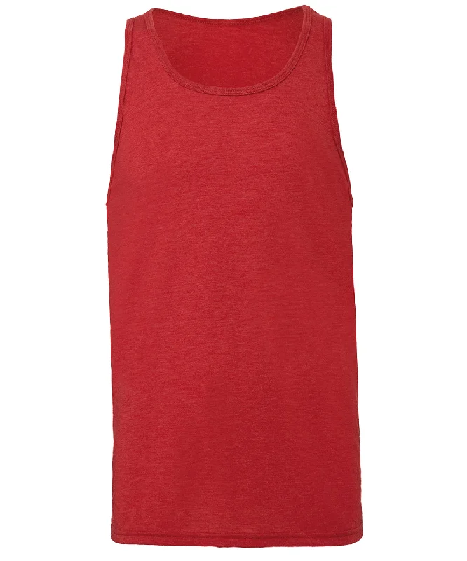 Red Triblend - Unisex Jersey tank top