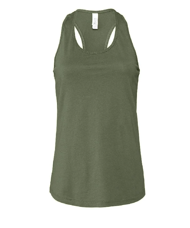 Military Green - Women's Jersey racer back tank