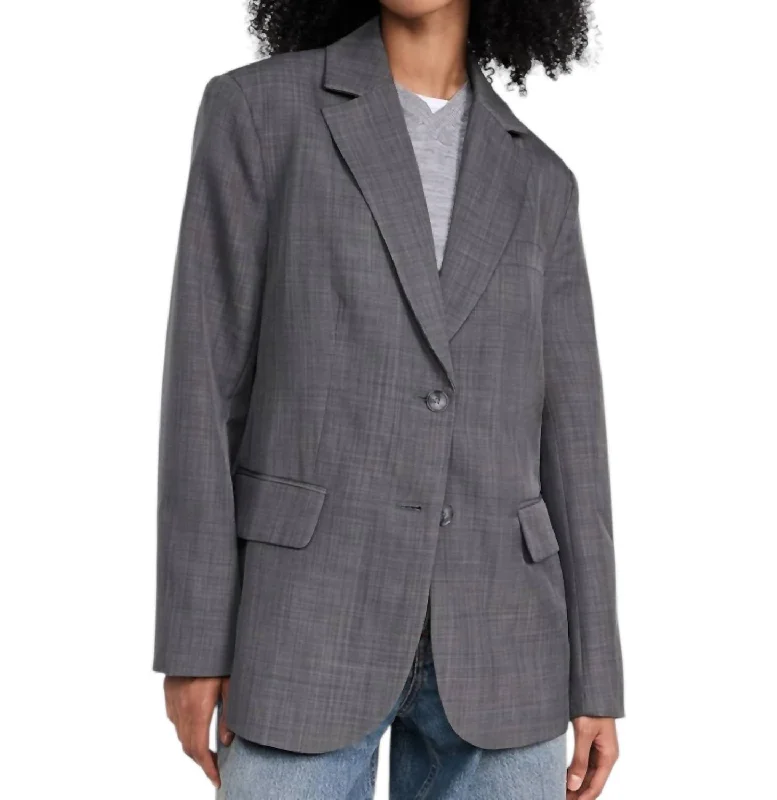 Isadora Blazer In Charcoal