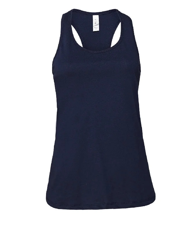 Navy - Women's Jersey racer back tank