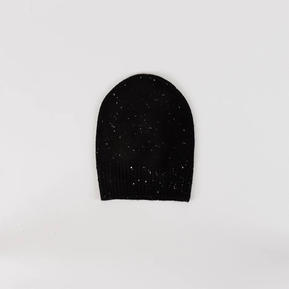 Lyla & Luxe Beanie| Black Fleck