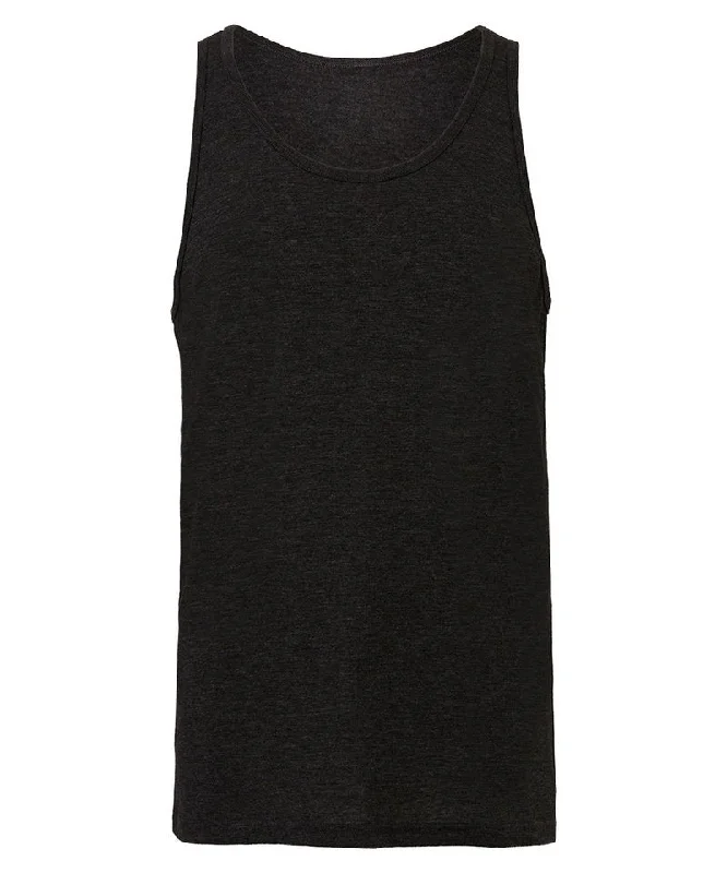 Charcoal-Black Triblend - Unisex Jersey tank top