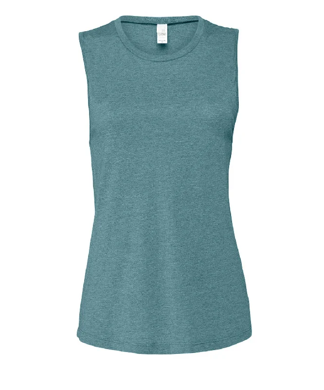 Heather Deep Teal - Women's Jersey muscle tank