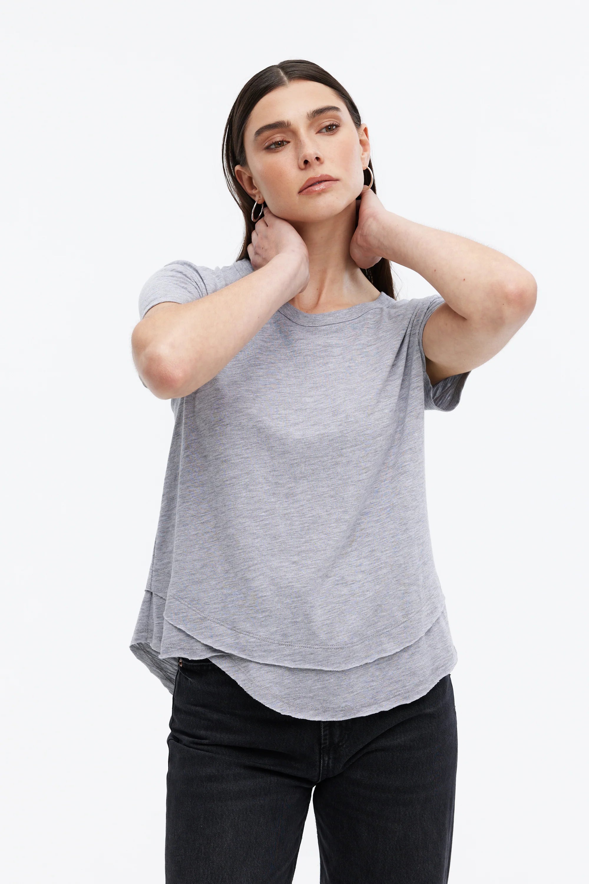 Ava T-shirt | Heather Grey