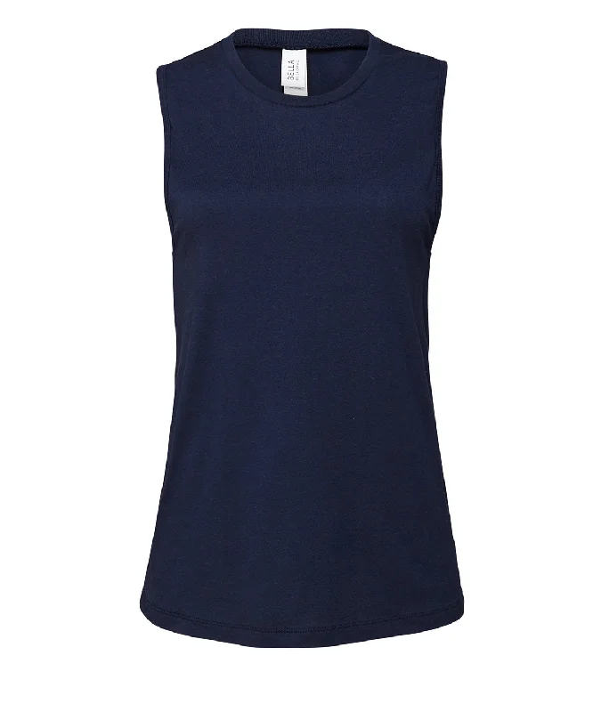 Navy - Women's Jersey muscle tank