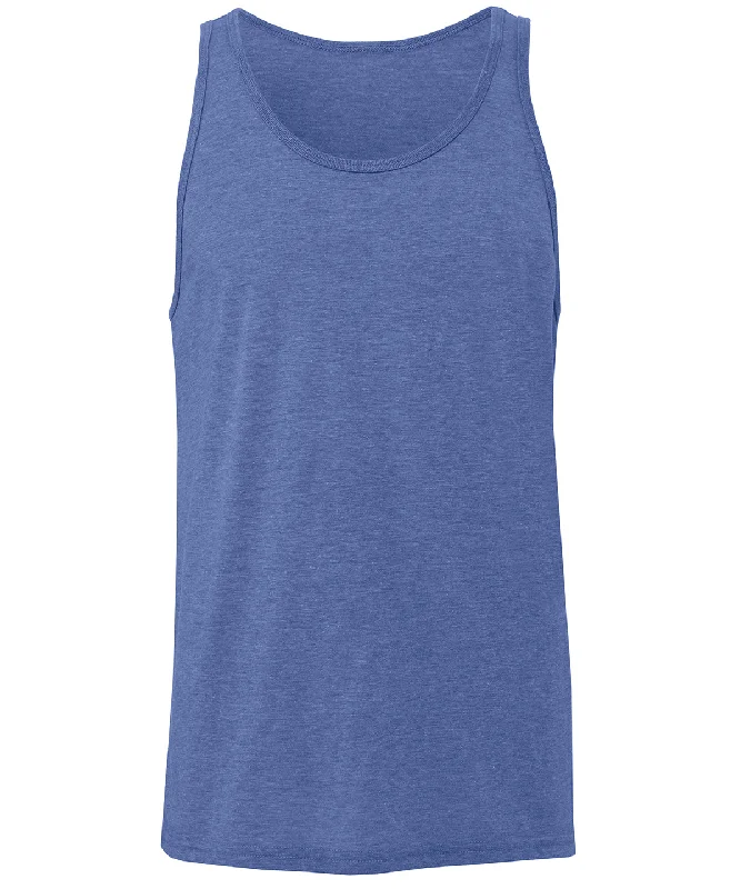 Blue Triblend - Unisex Jersey tank top