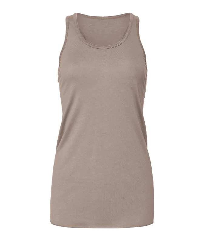 Pebble Brown - Flowy racerback tank top