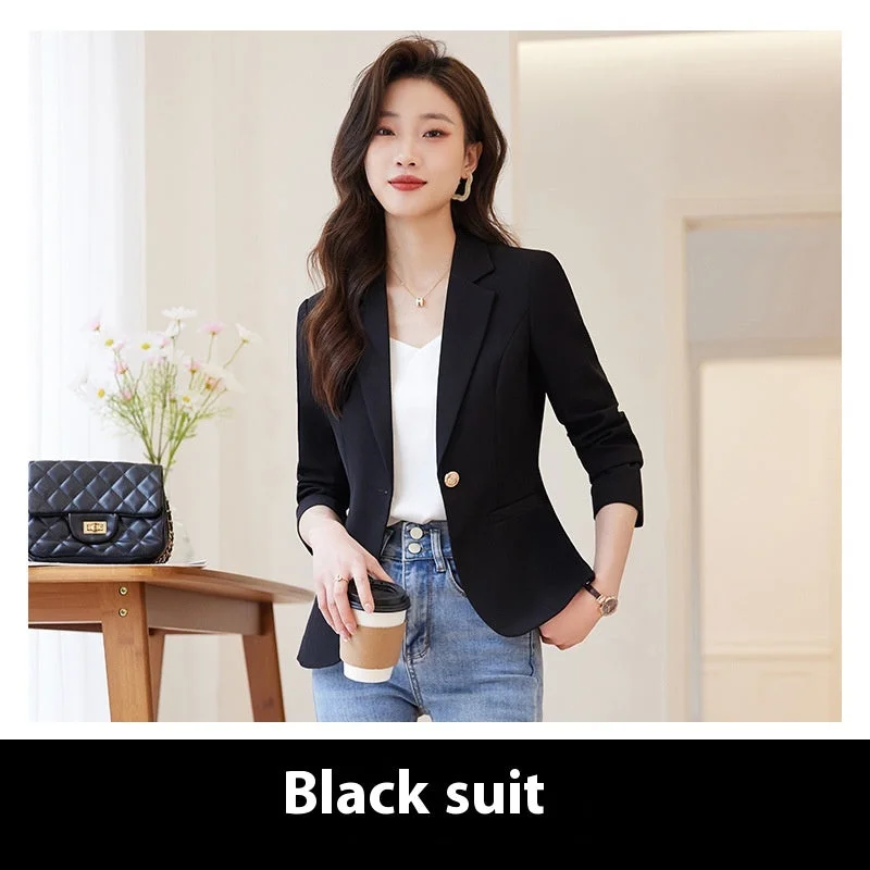 Elevate Your Professional Look with Slim-Fitting Office Suit Top