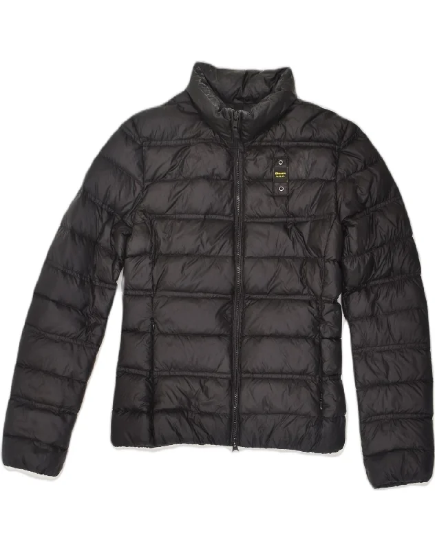 BLAUER Womens Padded Jacket UK 6 XS Black Polyamide