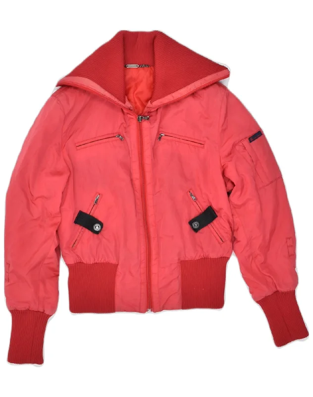 DOLCE & GABBANA Womens Padded Jacket IT 40 Small Red Polyamide