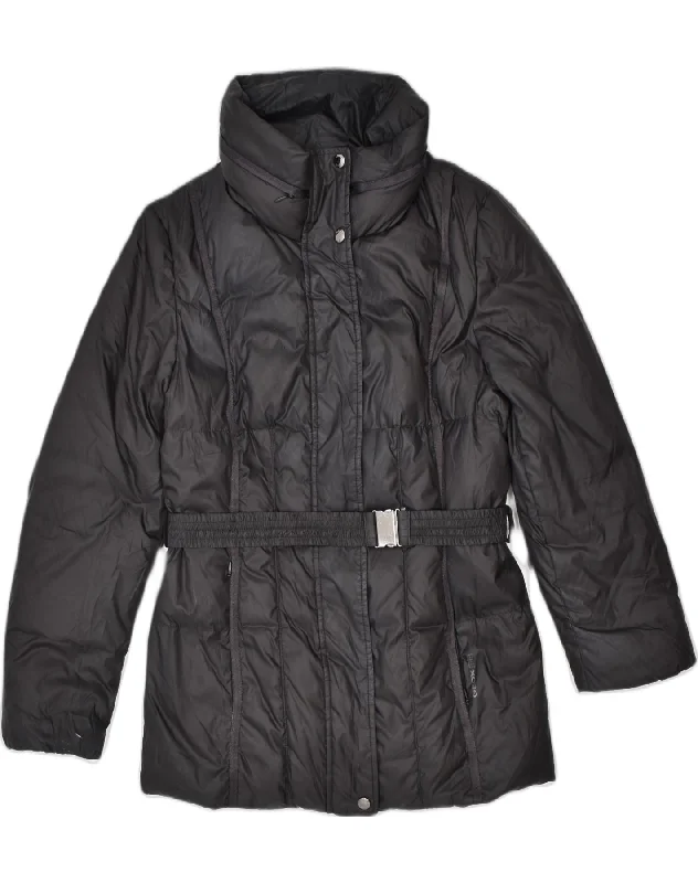 GEOX Womens Padded Jacket UK 10 Small Black Polyester