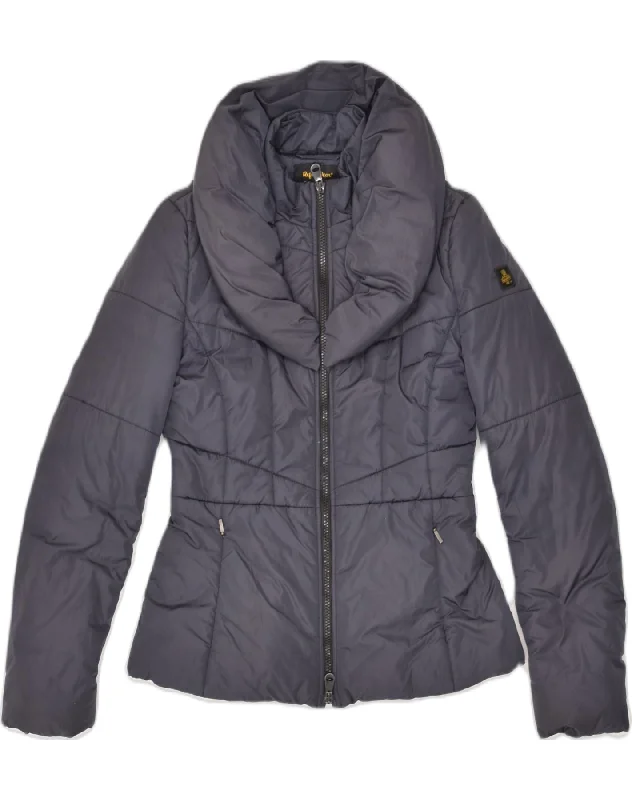 REFRIGIWEAR Womens Padded Jacket IT 40 Small Grey Nylon