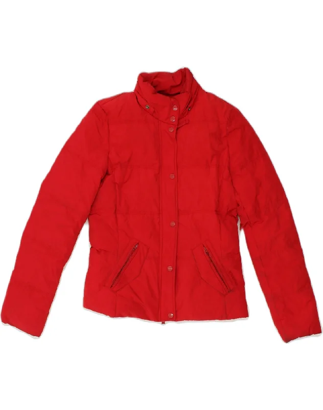 WOOLRICH Womens Padded Jacket UK 8 Small Red Polyester