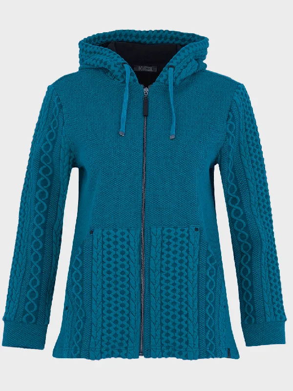 DOLCEZZA - HOODED CABLE JACKET