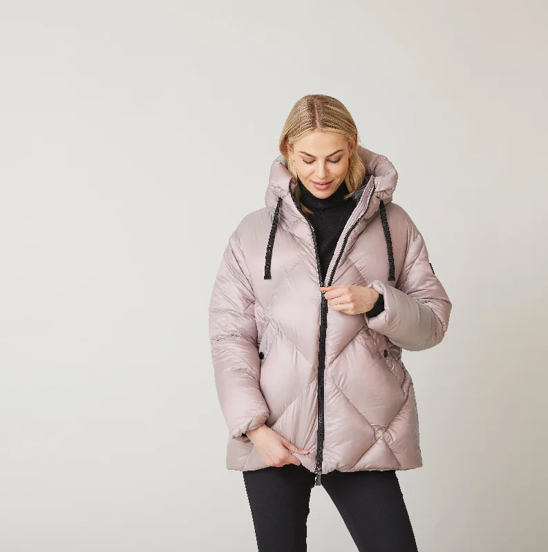 JUNGE - HOODED PUFFY SHORT JACKET