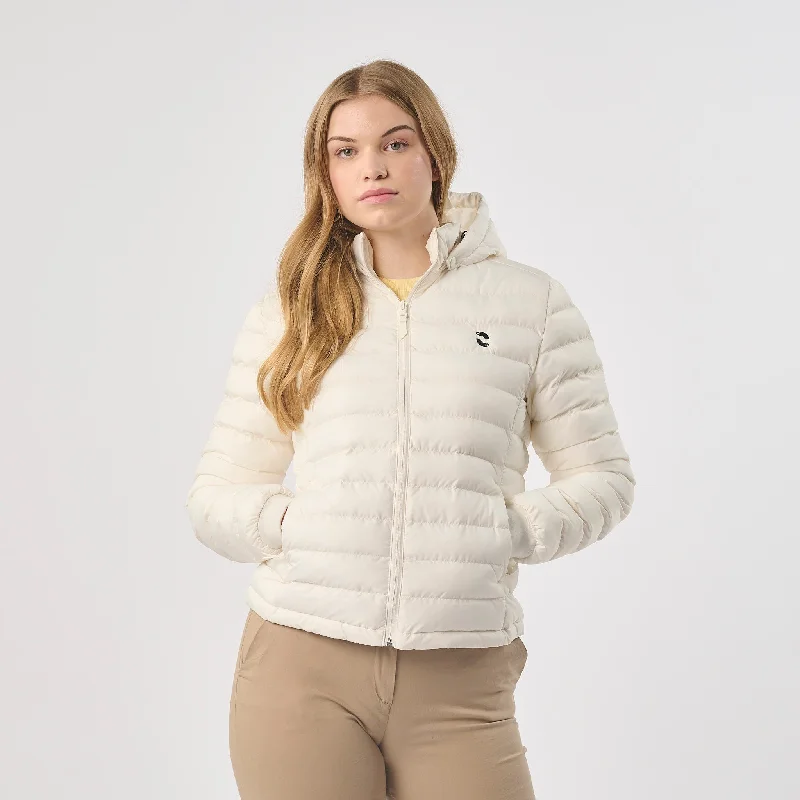 Omnitau Women's Breathable Fitted Padded Jacket - White