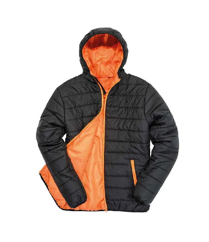 Result Core Soft Padded Jacket | Black/Orange