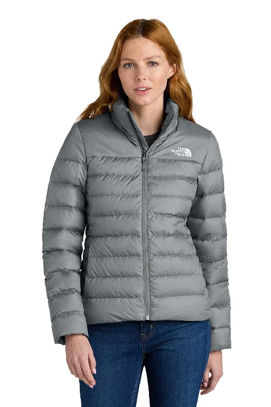 The North Face Womens Down Hybrid Water Resistant Full Zip Jacket - Heather Medium Grey - COMING SOON