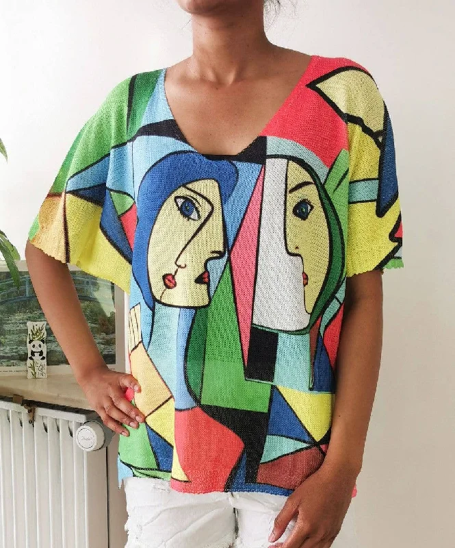 Art Layering Sweater Picasso