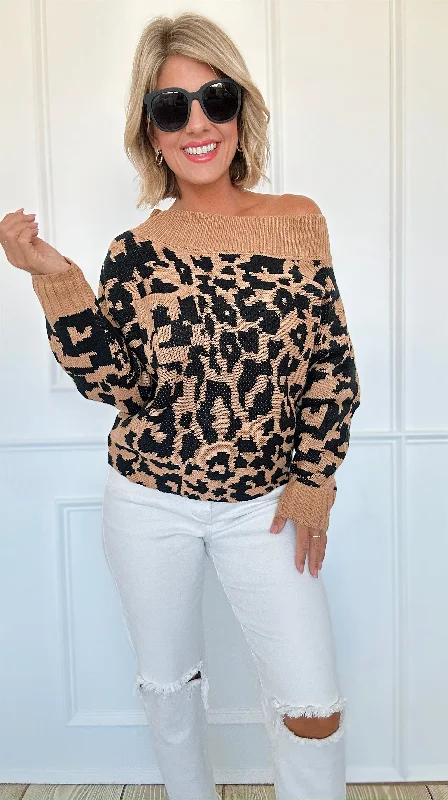 Savannah Chic Off-Shoulder Sweater