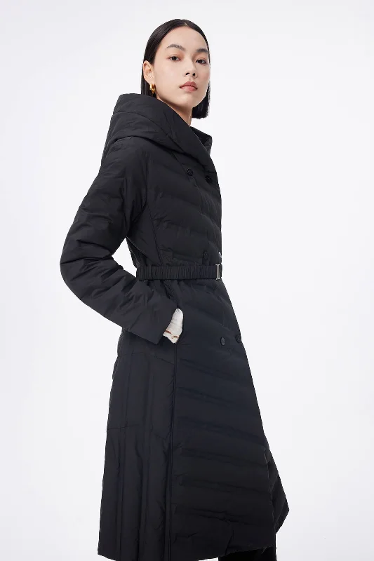 LILY Goose Down Hooded Coat