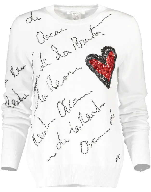 Signature Heart Knit Sweater