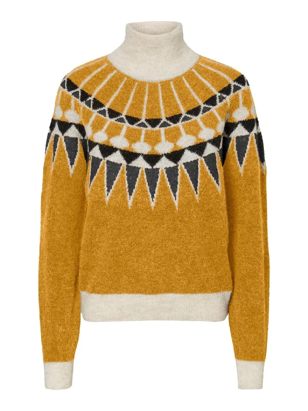 Celeste Fairisle Sweater - Chai Tea