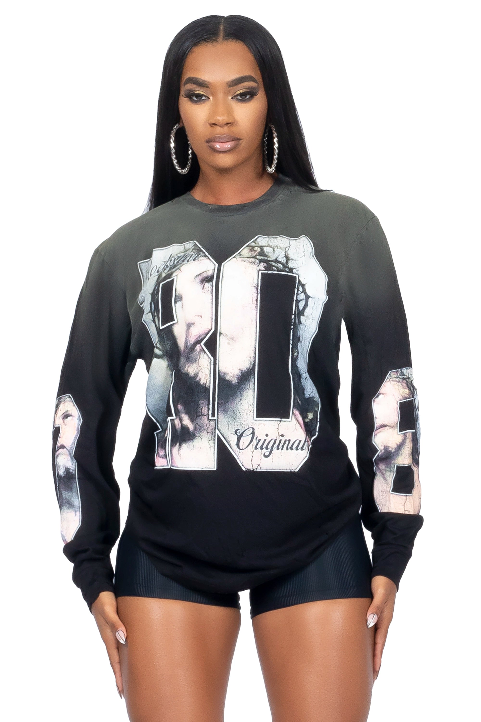 Kameron Black Long Sleeve T-Shirt