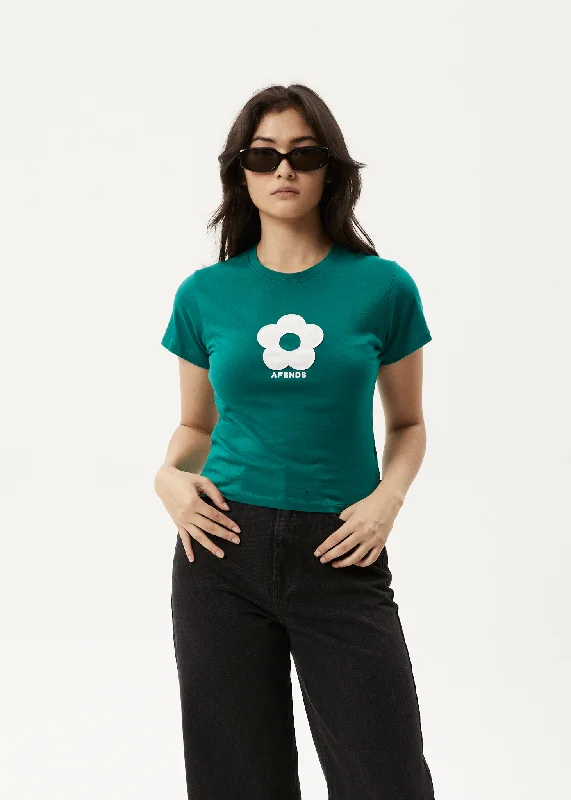 AFENDS Womens Blossom - Baby T-Shirt - Pine