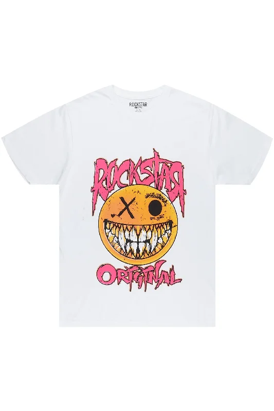 Fraust White Graphic T-Shirt