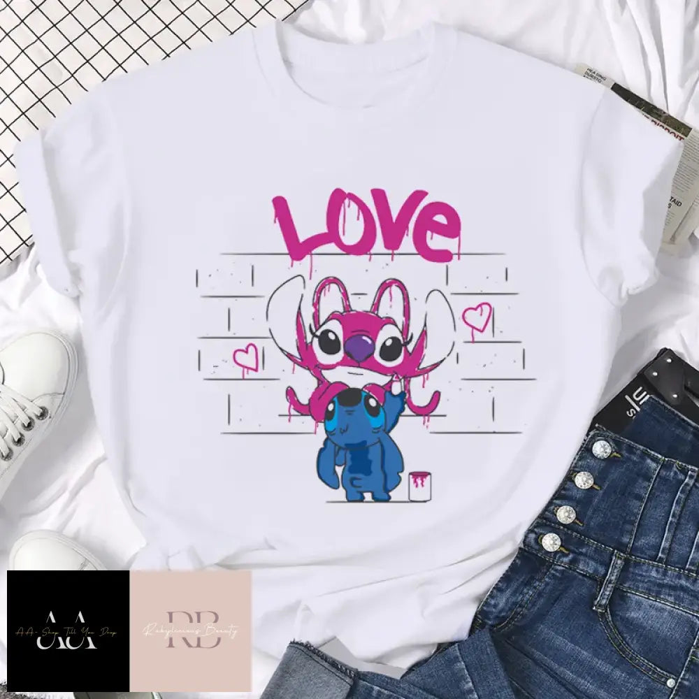 Stitch 'Love'  - T-shirt Women