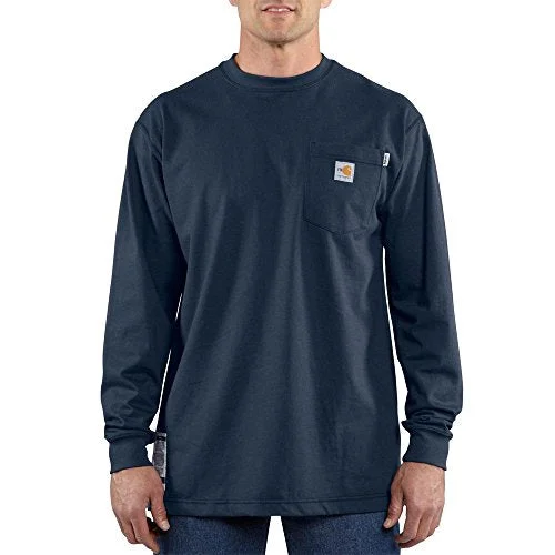 Carhartt 100235 Men's Flame Resistant Force Loose Fit Midweight Long-Sleeve Pocket T-Shirt