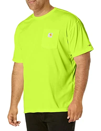 Carhartt 100493 Men's High-Visibility Force Relaxed Fit Lightweight Color Enhanced Short-Sleeve Pocket T-Shirt