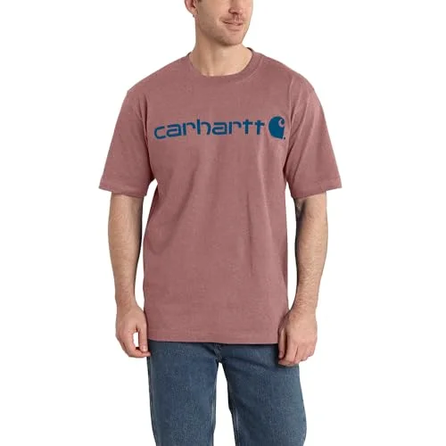 Carhartt K195 Men's Loose Fit Heavyweight Short-Sleeve Logo Graphic T-Shirt