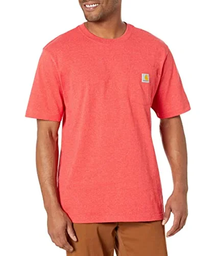 Carhartt K87 Men's Loose Fit Heavyweight Short-Sleeve Pocket T-Shirt Closeout