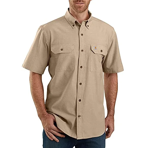 Dark Tan Chambray