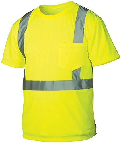 Rugged Outfitters 66311 Class 2 Hi Vis Safety T-Shirt Safety Green