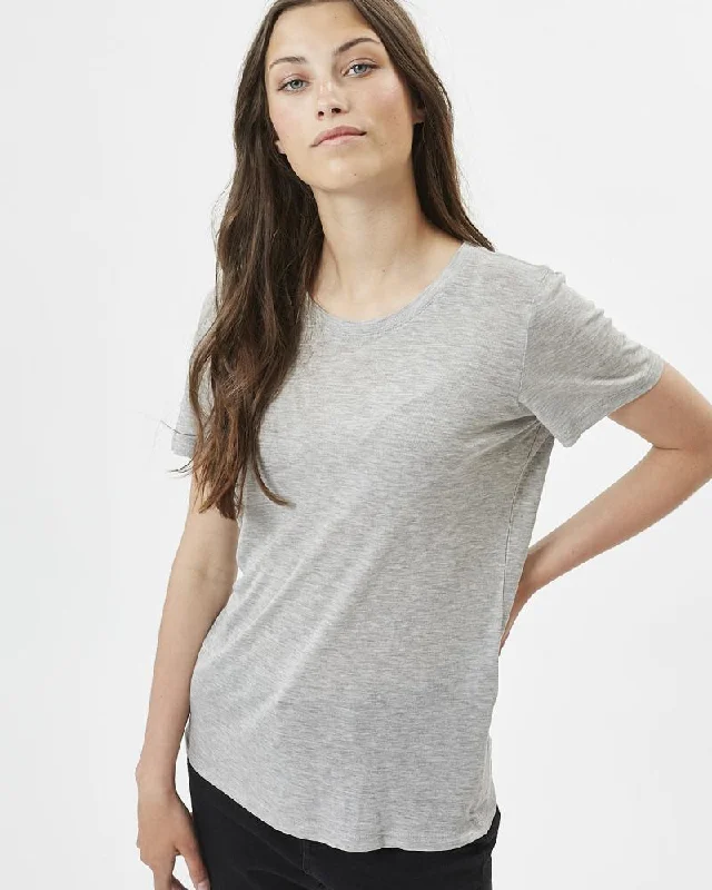 The Heidl T-Shirt by Minimum - Light Grey