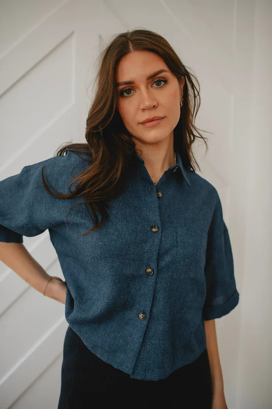 The Lubena Shirt by FRNCH - Denim Blue