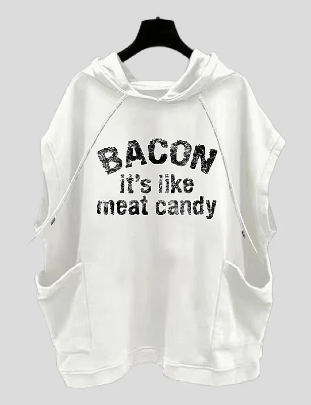 Women Plus Size Bacon It's Like Meat Candy T-Shirt