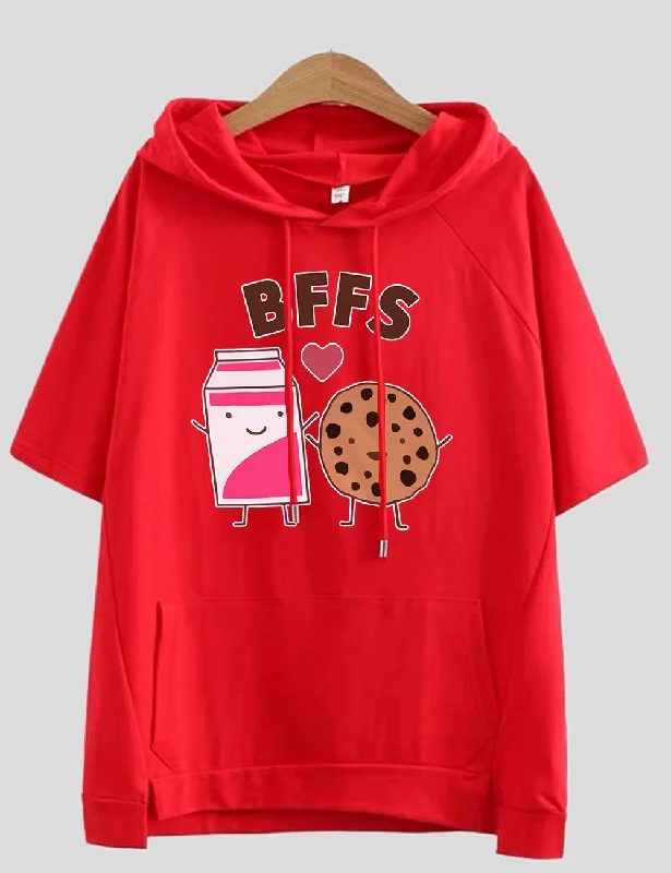 Women Plus Size Best Friends - Cookies And Milk Funny T-Shirt