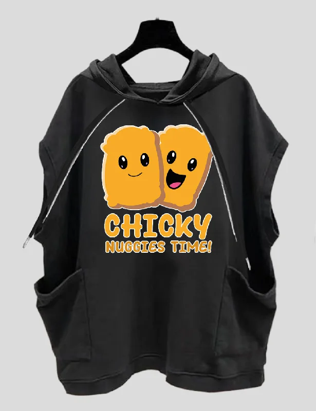 Women Plus Size Chicky Nuggies Time! Funny Viral Meme T-Shirt