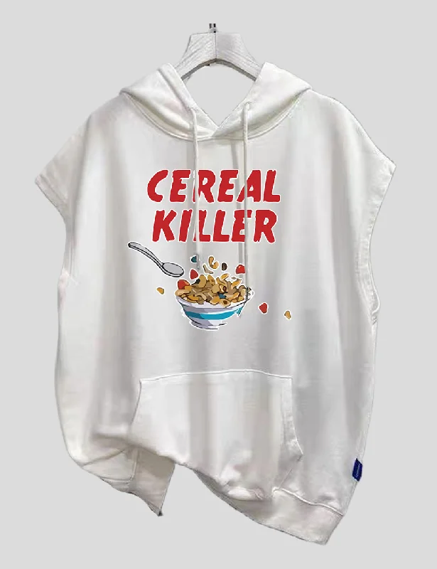 Women Plus Size Cereal Killer Pun T-Shirt