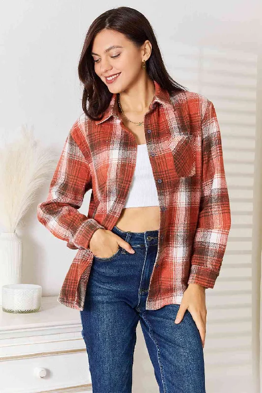 Natalia Plaid Long Sleeve Shirt